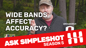 Do wide bands affect slingshot accuracy?